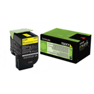 Lexmark 702XY Yellow Return Program High Capacity Original Toner Cartridge 70C2XY0 (4000 Pages) for Lexmark CS510de, CS510dte